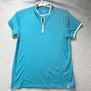 Maggie Lane Women's Shirt Top Striped Sleeveless Golf Tennis‎ 2XL